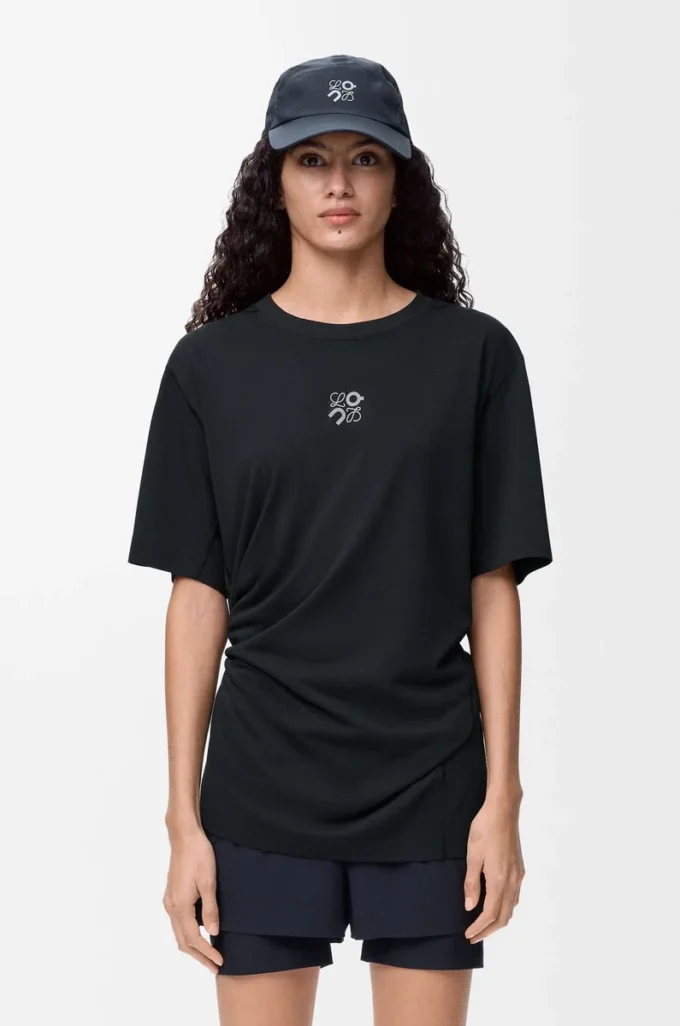Active T-shirt in technical jersey Black