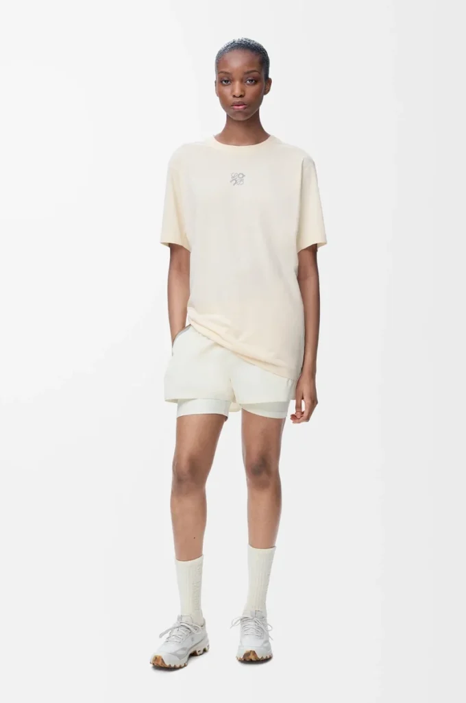 Active T-shirt in technical jersey Ivory Active T-shirt in technical jersey Ivory