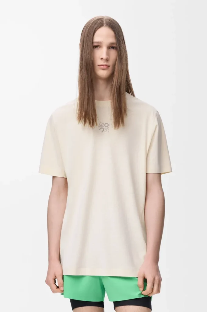 Active T-shirt in technical jersey Ivory Active T-shirt in technical jersey Ivory