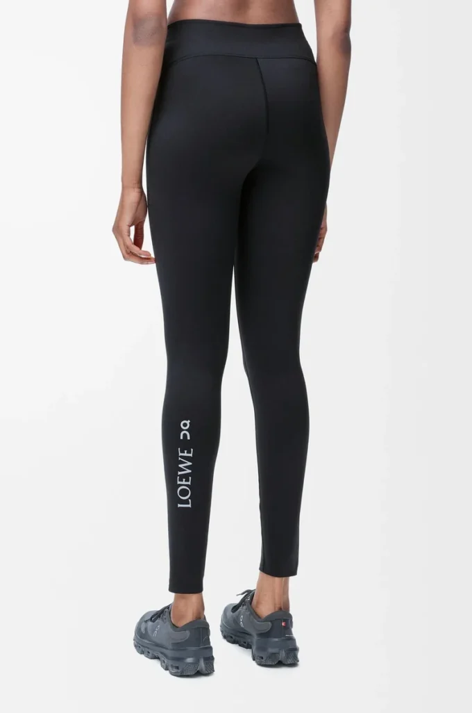 Active tights in technical jersey Black