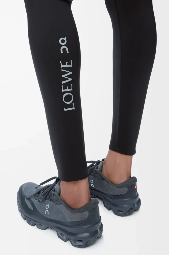 Active tights in technical jersey Black