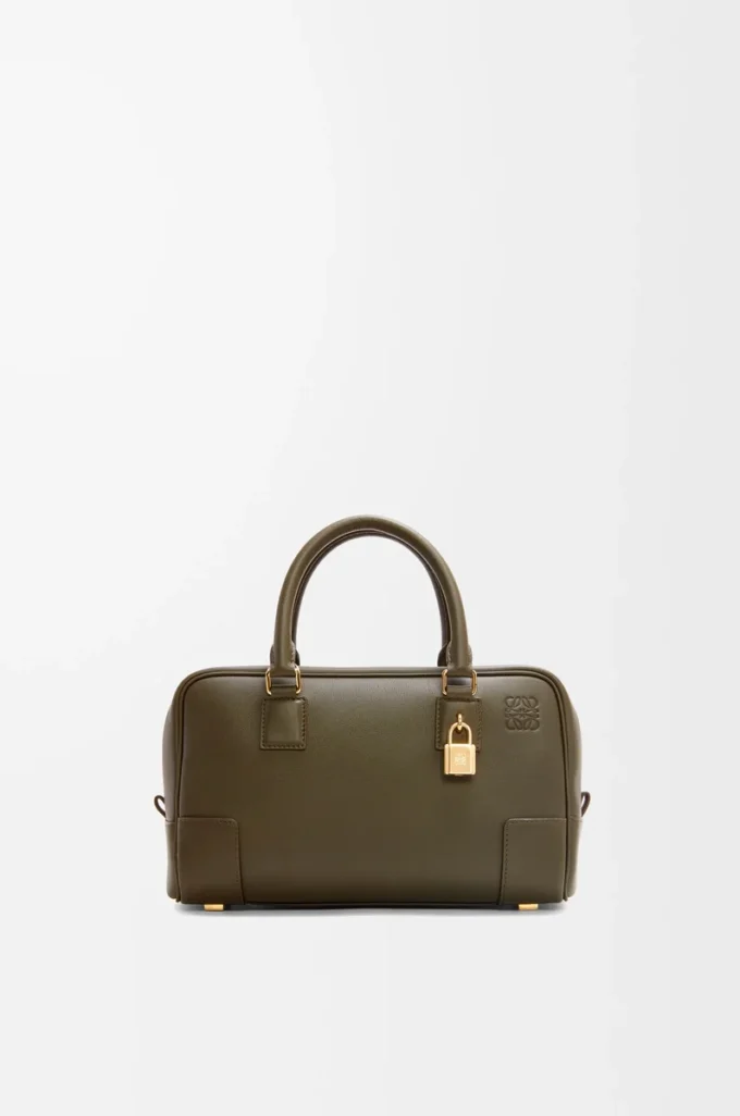 Amazona 23 bag in nappa calfskin Dark Khaki