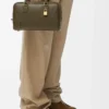 Amazona 23 bag in nappa calfskin Dark Khaki