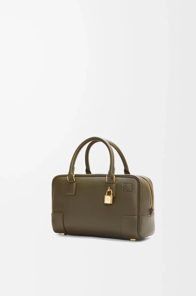 Amazona 23 bag in nappa calfskin Dark Khaki