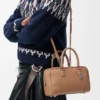 Amazona 23 bag in soft grained calfskin Mocha