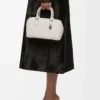 Amazona 23 bag in soft grained calfskin Soft White