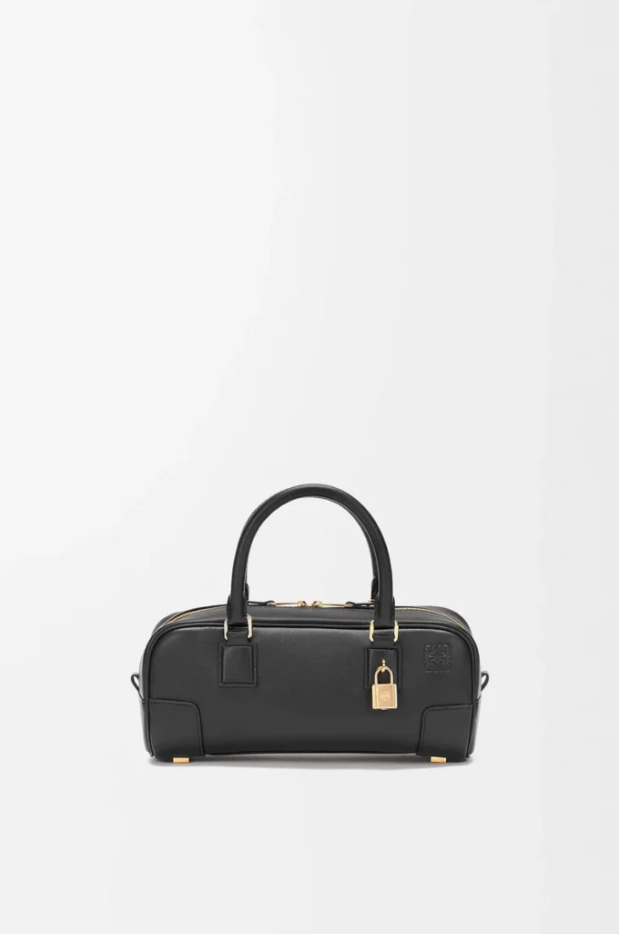 Amazona 23 cropped bag in nappa calfskin Black