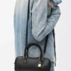 Amazona 23 cropped bag in nappa calfskin Black