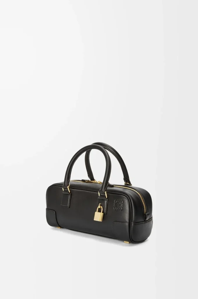 Amazona 23 cropped bag in nappa calfskin Black