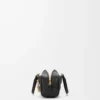 Amazona 23 cropped bag in nappa calfskin Black/Burgundy