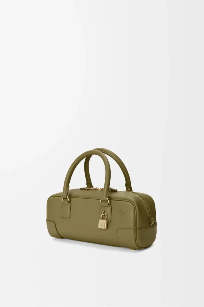 Amazona 23 cropped bag in nappa calfskin Olive