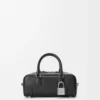 Amazona 23 cropped bag in shiny calfskin Black
