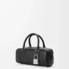 Amazona 23 cropped bag in shiny calfskin Black