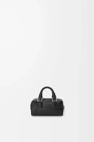 Amazona Nano in shiny calfskin Black