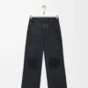 Anagram baggy jeans in denim Black