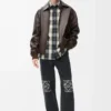 Anagram baggy jeans in denim Black