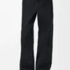 Anagram baggy jeans in denim Black