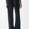 Anagram baggy jeans in denim Black