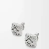 Anagram Bombé earrings in sterling silver Silver