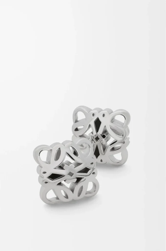 Anagram Bombé earrings in sterling silver Silver