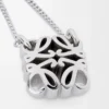 Anagram Bombé necklace in sterling silver Silver