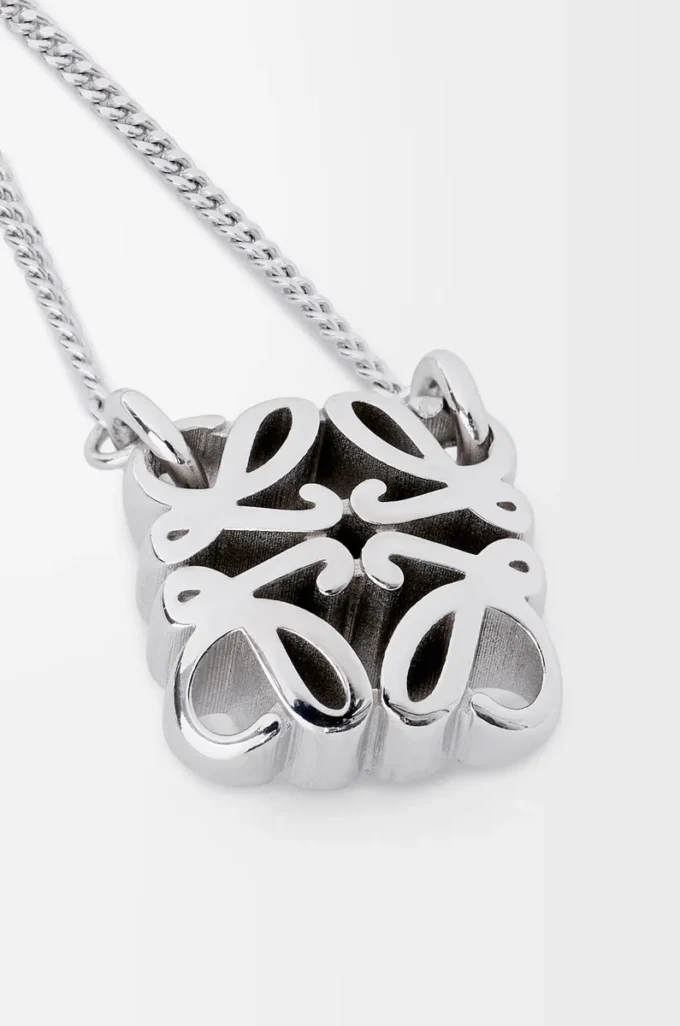 Anagram Bombé necklace in sterling silver Silver
