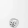 Anagram Bombé signet ring in sterling silver Silver