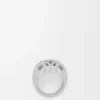 Anagram Bombé signet ring in sterling silver Silver