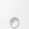 Anagram Bombé signet ring in sterling silver Silver
