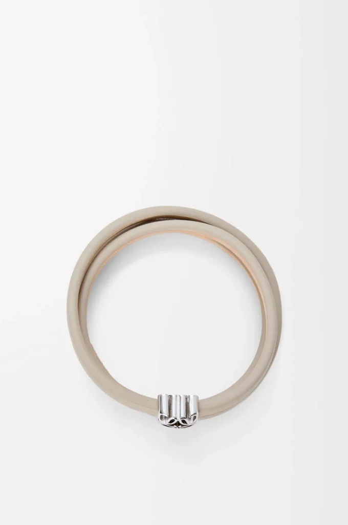 Anagram Bombé twist bracelet in calfskin Corda