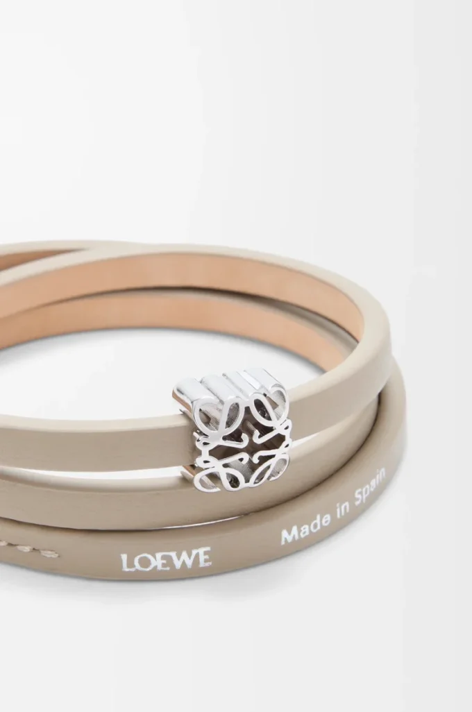 Anagram Bombé twist bracelet in calfskin Corda
