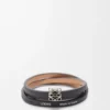 Anagram Bombé twist bracelet in calfskin Slate