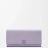 Anagram continental wallet in pebble grained calfskin Dirty Mauve