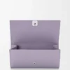 Anagram continental wallet in pebble grained calfskin Dirty Mauve