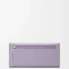 Anagram continental wallet in pebble grained calfskin Dirty Mauve
