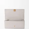 Anagram continental wallet in pebble grained calfskin Light Ghost Grey