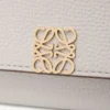 Anagram continental wallet in pebble grained calfskin Light Ghost Grey