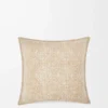 Anagram cushion in wool and cashmere Beige