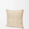 Anagram cushion in wool and cashmere Beige
