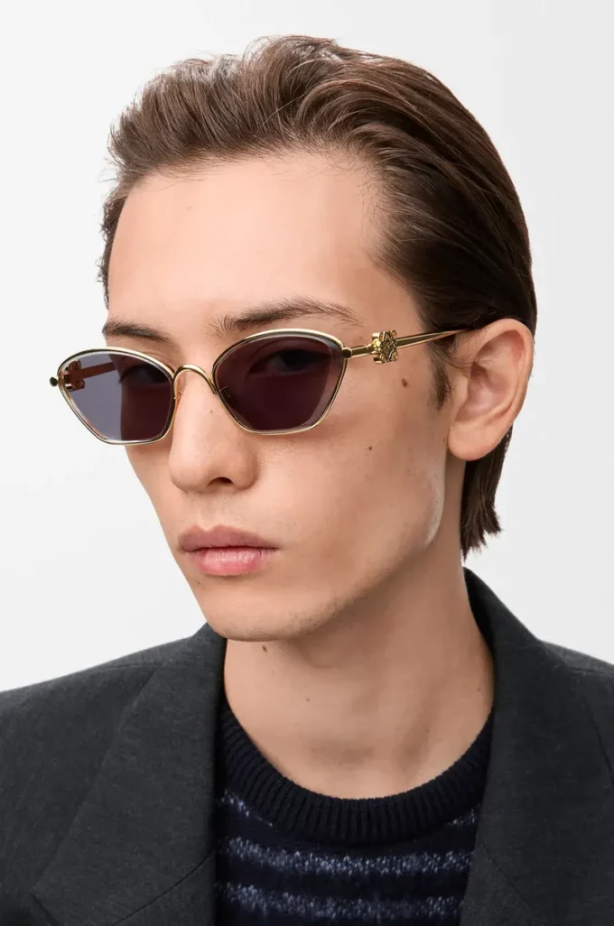 Anagram hexagonal sunglasses Smoke Moka