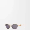 Anagram hexagonal sunglasses Smoke Moka