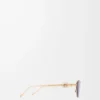Anagram hexagonal sunglasses Smoke Moka