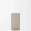 Anagram key case in pebble grained calfskin Clay