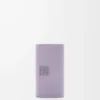 Anagram key case in pebble grained calfskin Dirty Mauve