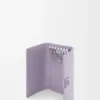 Anagram key case in pebble grained calfskin Dirty Mauve