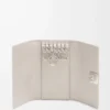 Anagram key case in pebble grained calfskin Light Ghost Anagram key case in pebble grained calfskin Light Ghost
