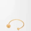 Anagram Pebble cuff in sterling silver Gold