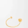 Anagram Pebble cuff in sterling silver Gold