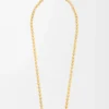 Anagram Pebble necklace in sterling silver and crystals Gold/Multicolor