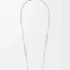 Anagram Pebble necklace in sterling silver and crystals Silver/Multicolor